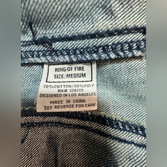 Ring of Fire Downtown Los Angeles Blue Stud
Biker Jean Vest - Picture 8 of 10